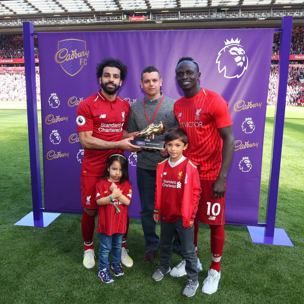 Muslim footballers Mane and Salah of Liverpool FC.