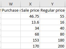 Woocommerce Sales prices in a CSV format